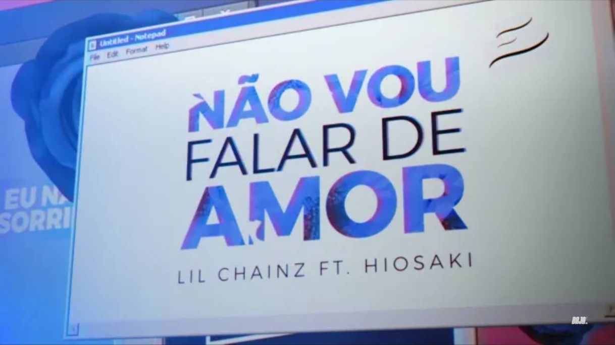 Canción Não vou falar de amor