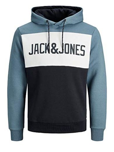JACK & JONES Jjecorp Logo Sweat Hood Noos Capucha, Negro