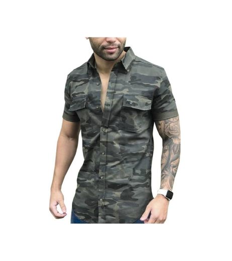 Camisa Estampada Camuflada