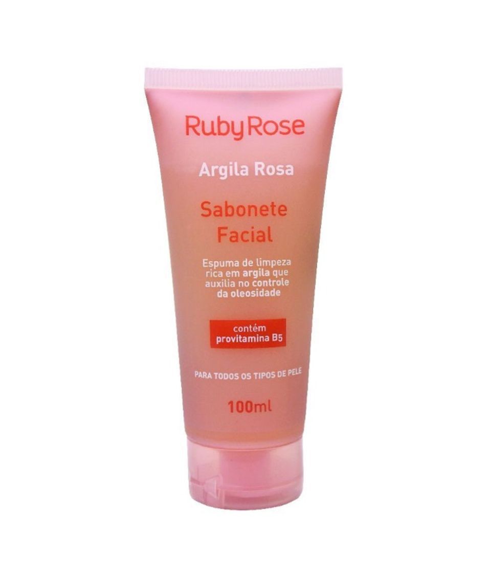 Fashion Sabonete facial argila rosa - ruby rose