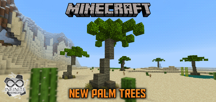 Moda Palm Trees Add-on 🌴 Minecraft PE 1.14