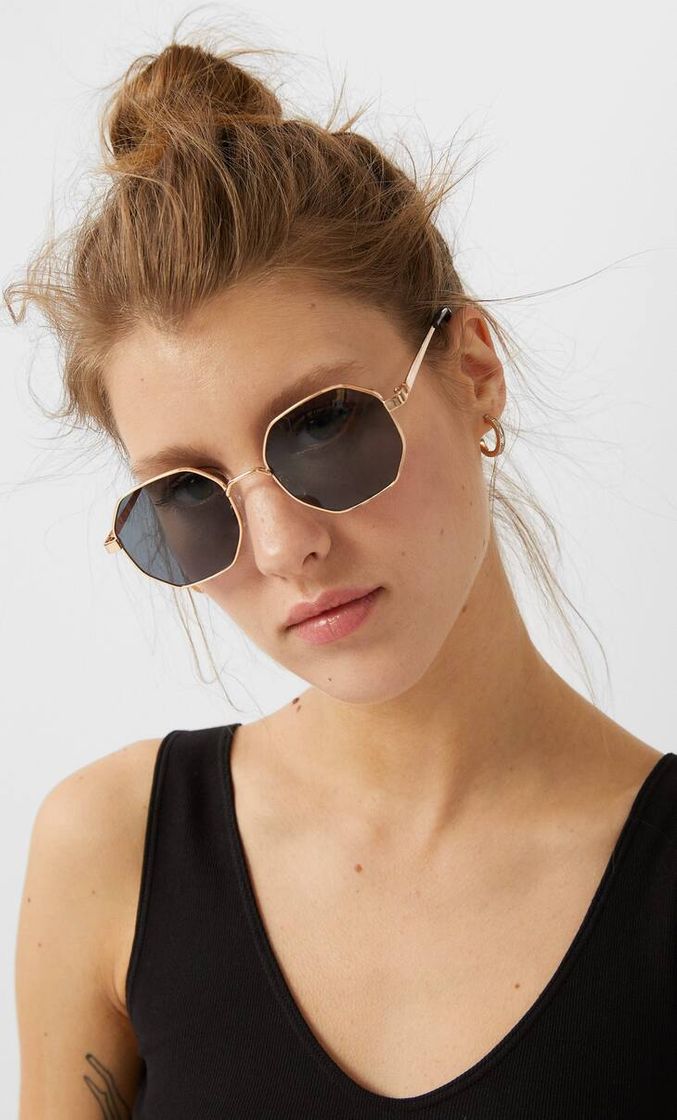 Fashion Gafas metalizadas geometricas - Ver todo de mujer | Stradivarius ...