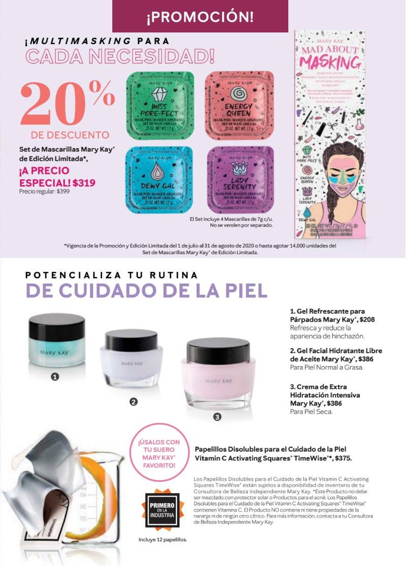 Moda Mascarillas MaryKay, edición limitada