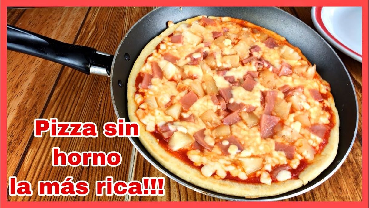 Fashion Pizza sin horno (en sartén) LA MÁS RICA Y MUY FÁCIL!!! - YouTube