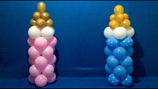 baby shower decoration - balloon decoration - YouTube