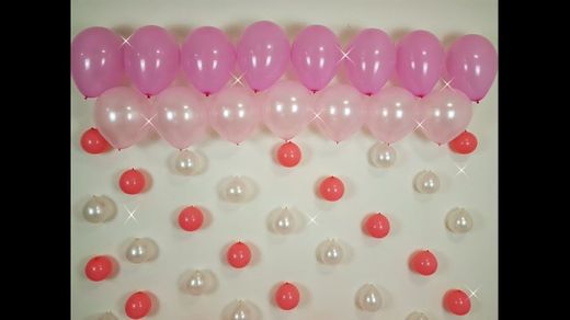 Decoración con globos super económica/ decoration balloons super ...