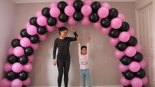 How to make balloon arch without stand? - YouTube