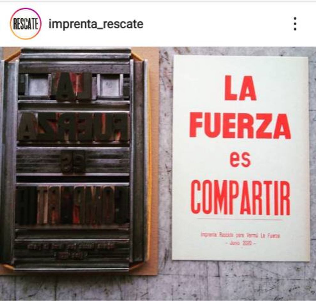 Moda IMPRENTA RESCATE