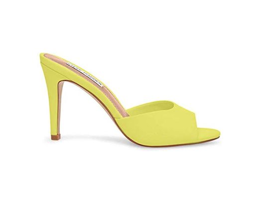 Steve Madden Erin Zapato de tacón para mujer, Amarillo