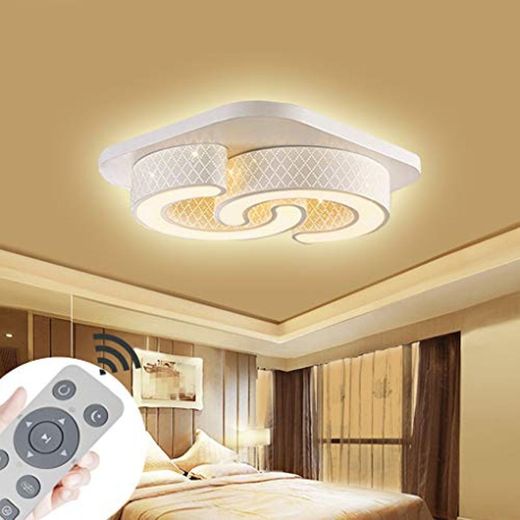 Lámpara de techo regulable LED 64W Lámpara de techo Cuadrado Ahorro de