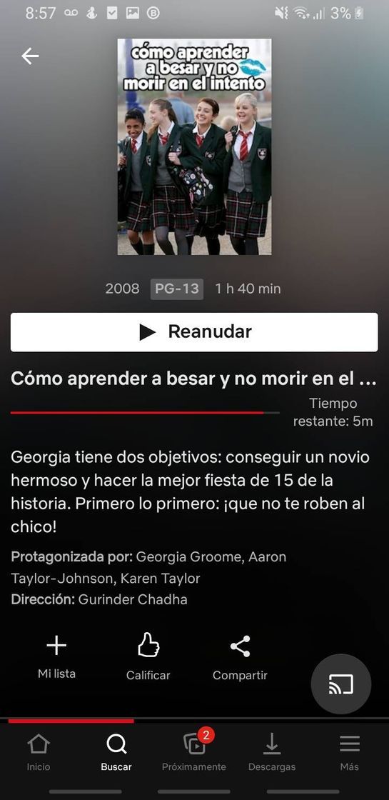 Movie Cómo aprender a besar y no morir en el intento