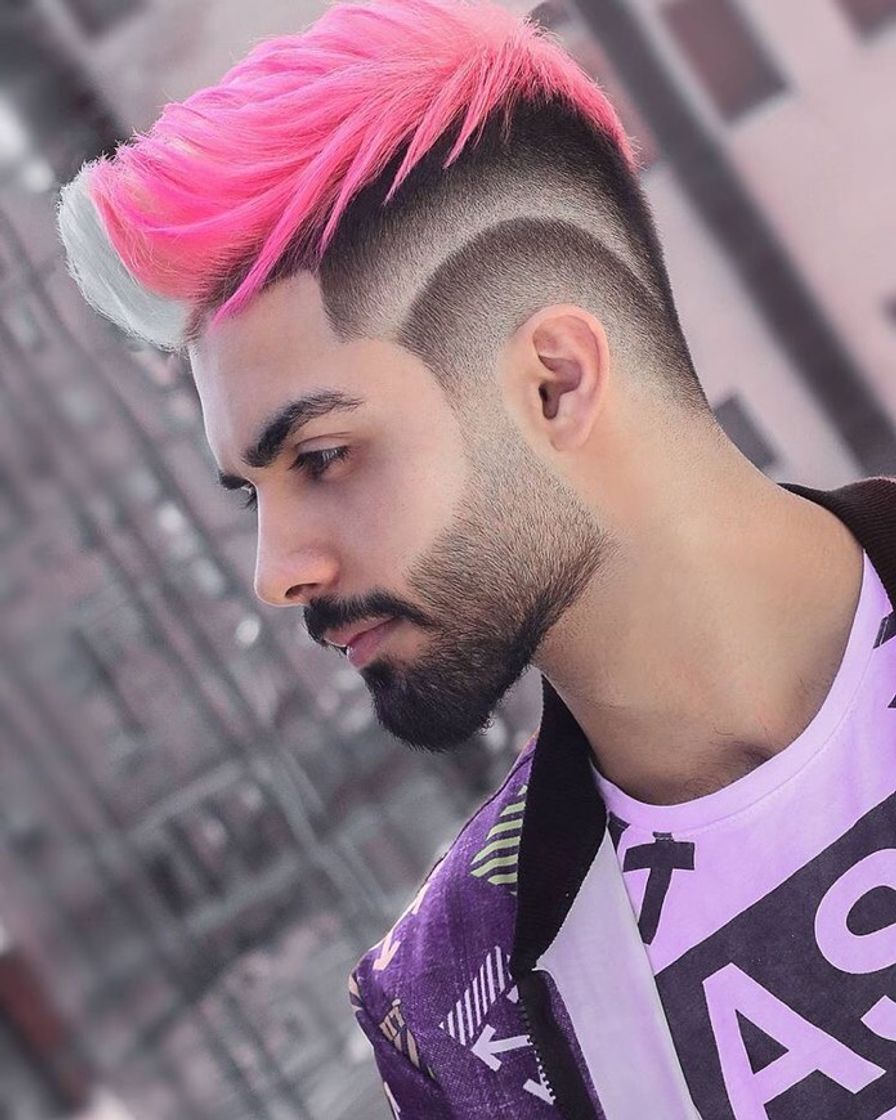 Social Pink Hair Style 