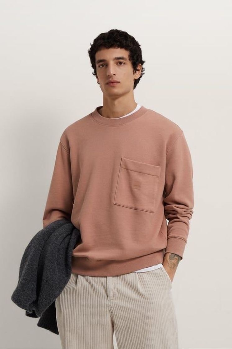 Fashion Basic Pocket Sweatshirt 