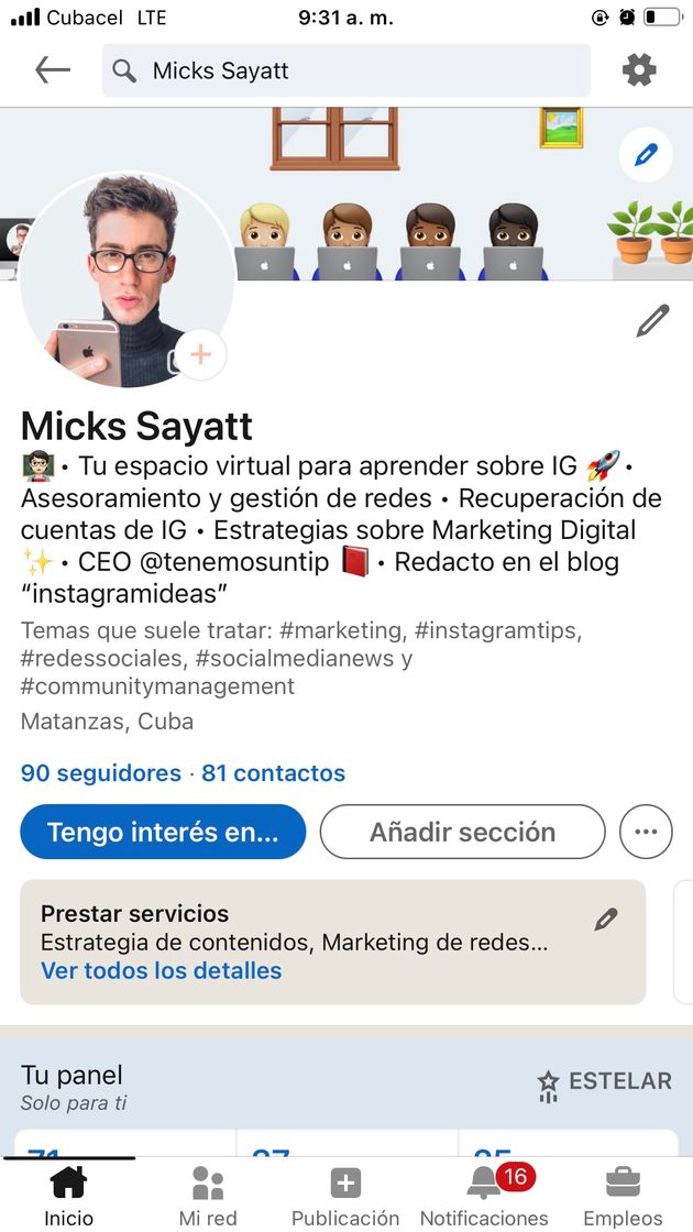 Moda LinkedIn Profile 