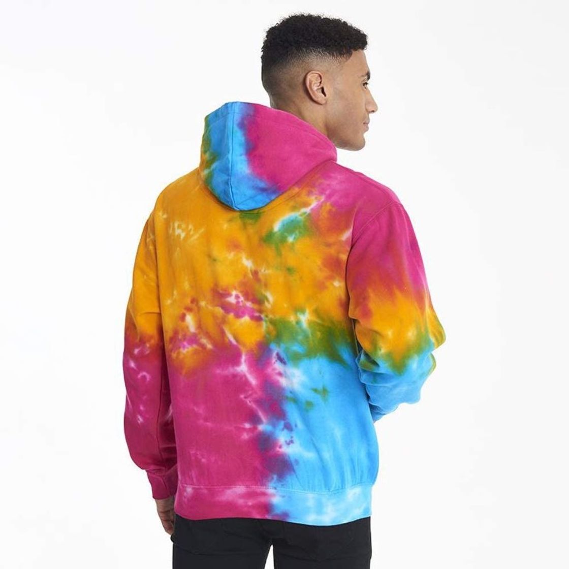 Fashion Colortone Rainbow tie-dye Hoodie