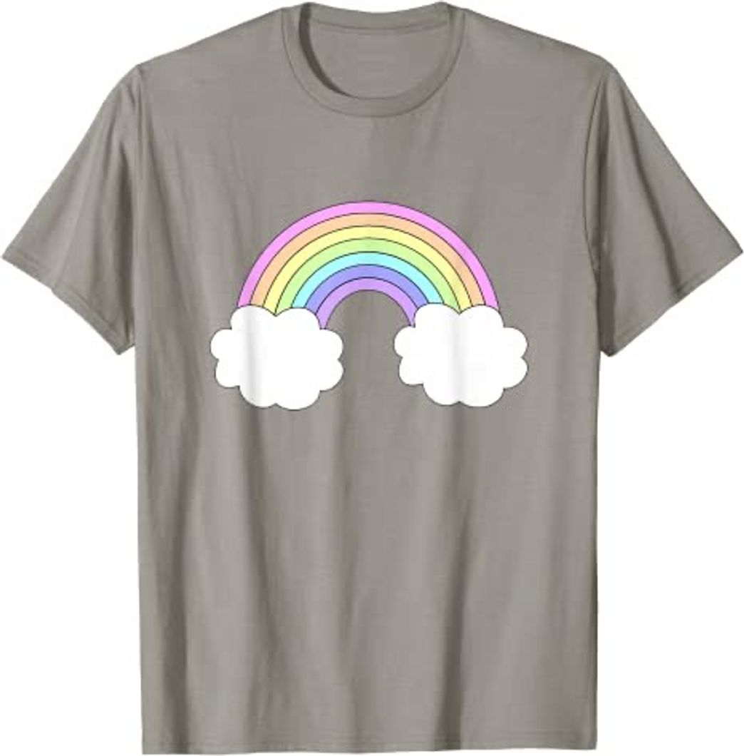 Social Pastel Colors Retro Rainbow T-Shirt