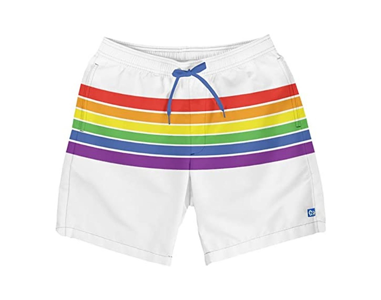 Moda Men's Rainbow Swim Trunks - Amazon