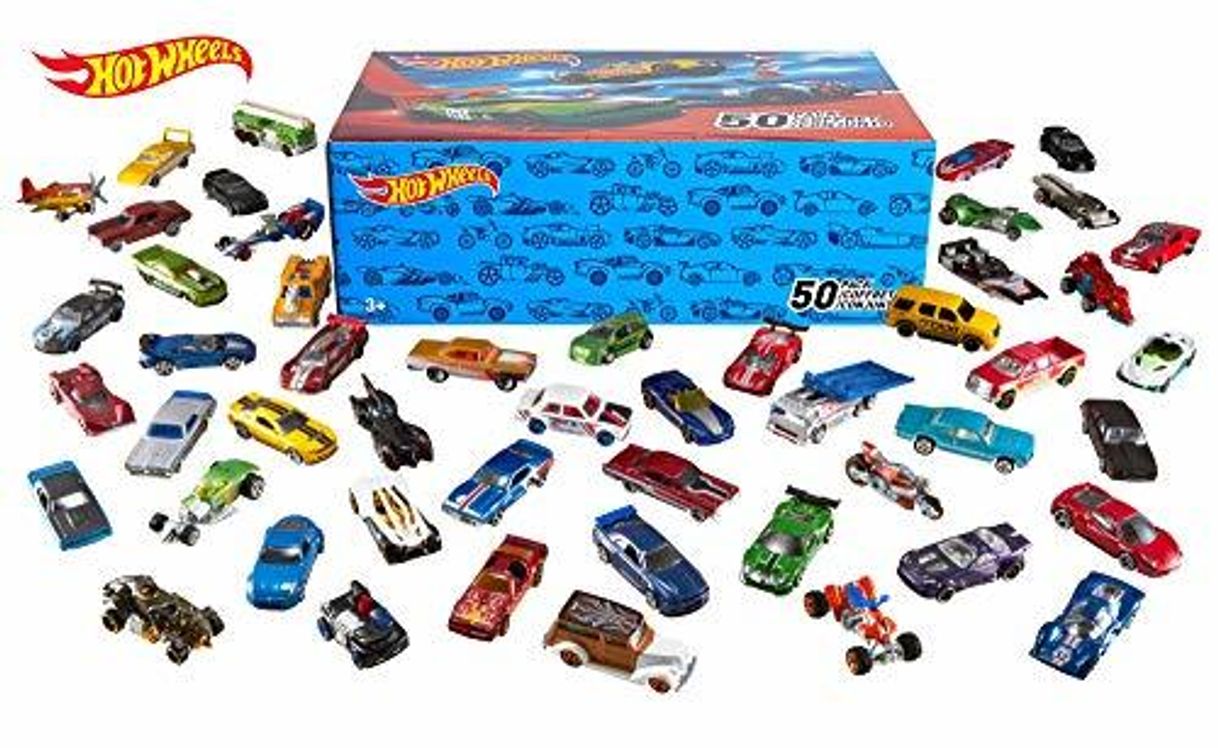 Producto Hot Wheels Pack 50 Vehículos, coches de juguete