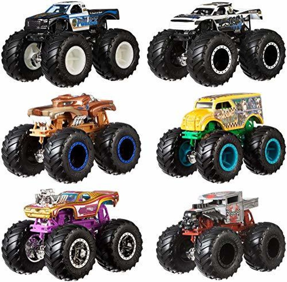 Electrónica Mattel - Hot Wheels Monster Truck Duos de Demolición, modelos aleatorios