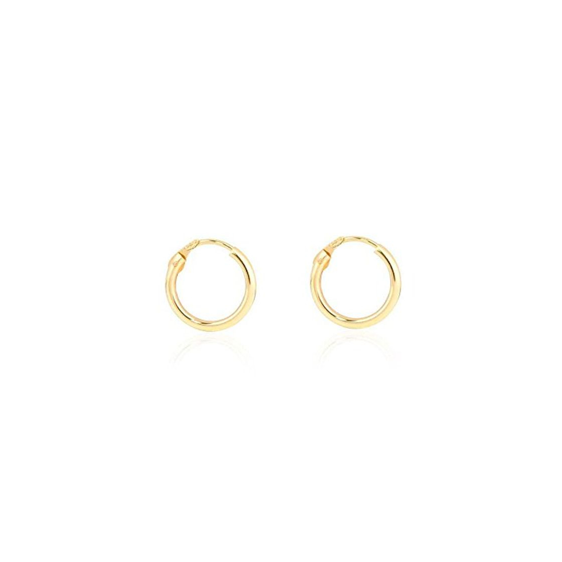 Product Pendientes Oro Aro Liso 12X1