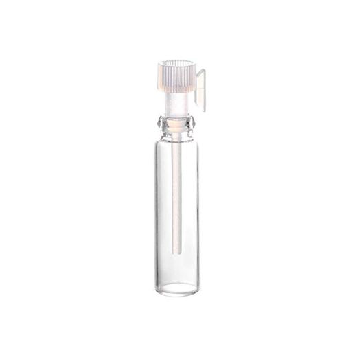 EXCEART 100 unidades de muestras de perfume mini botellas vacías de vidrio botella antigoteo para rellenable portátil recipiente de cristal de perfume 1 ml transparente