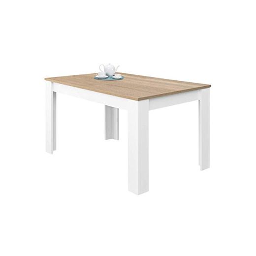 Habitdesign 0F4586 - Mesa de Comedor Extensible de 140 a 190cm, Mesa