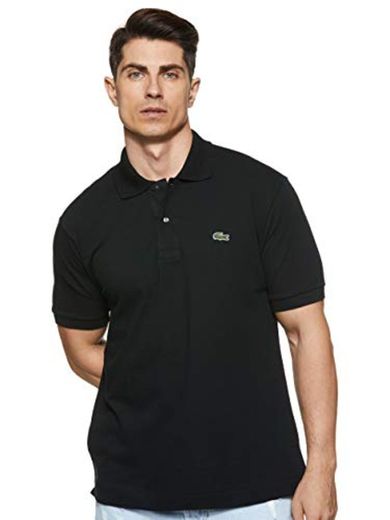 Lacoste L1212 Camiseta Polo, Negro