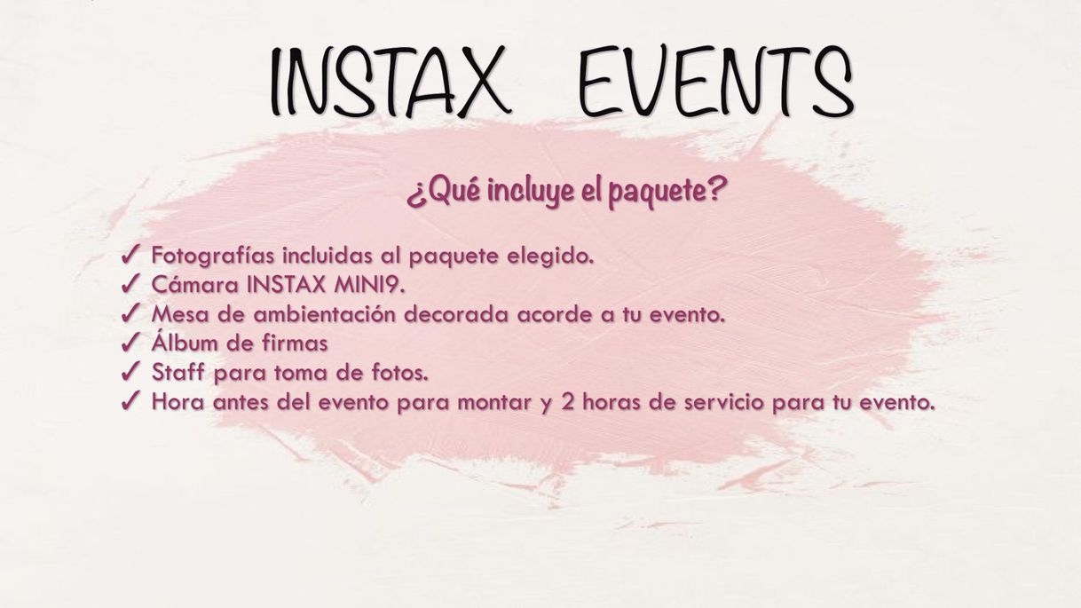 Fashion INSTAX EVENTS MONTERREY