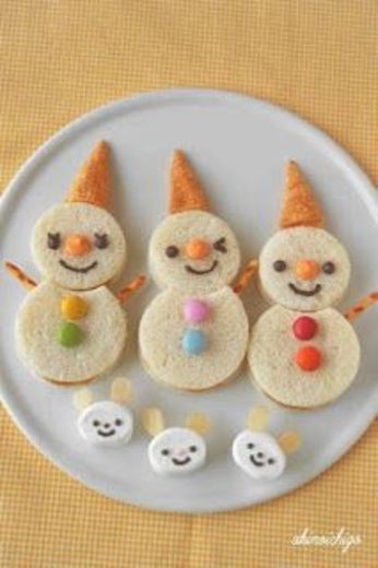 Muñeco de nieve sandwich | Recetas de cocina para niños, Cocina ...