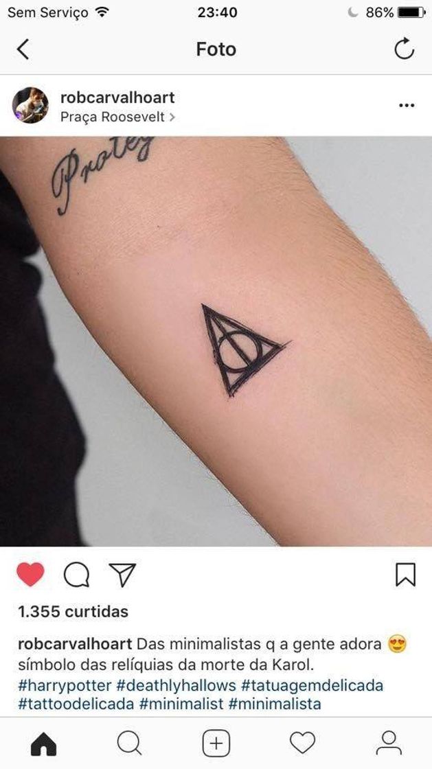 Social Relíquias da morte tattoo 