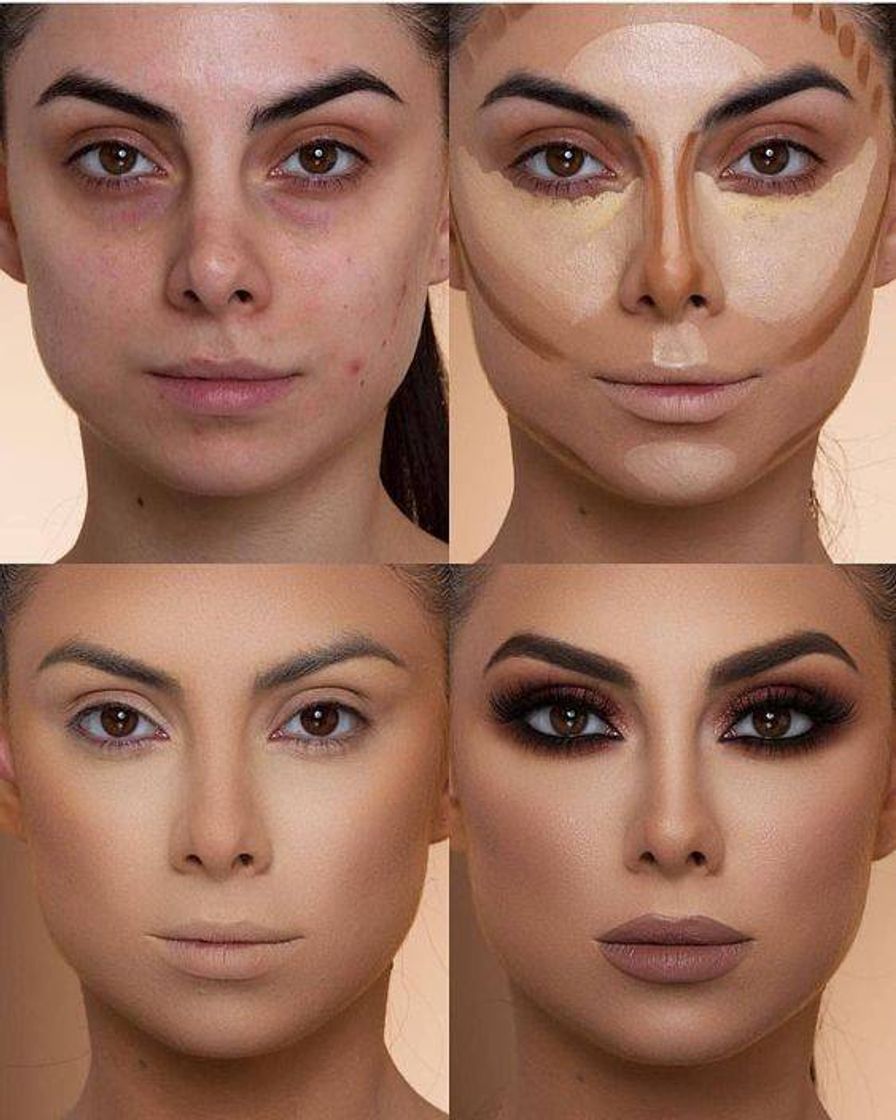 Social Makeup antes e depois 