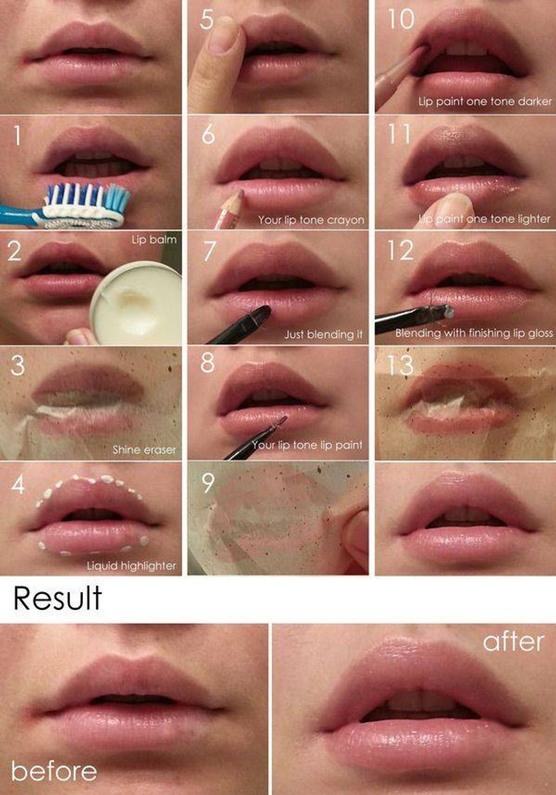 Social Natural lip makeup 