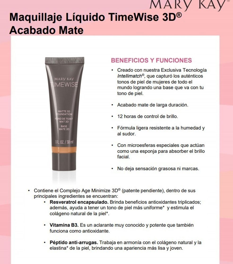 Moda Maquillaje Timewise 3D 