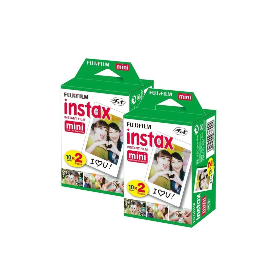 Electronic Fujifilm Instax Mini Brillo - Pack de 40 películas fotográficas instantáneas