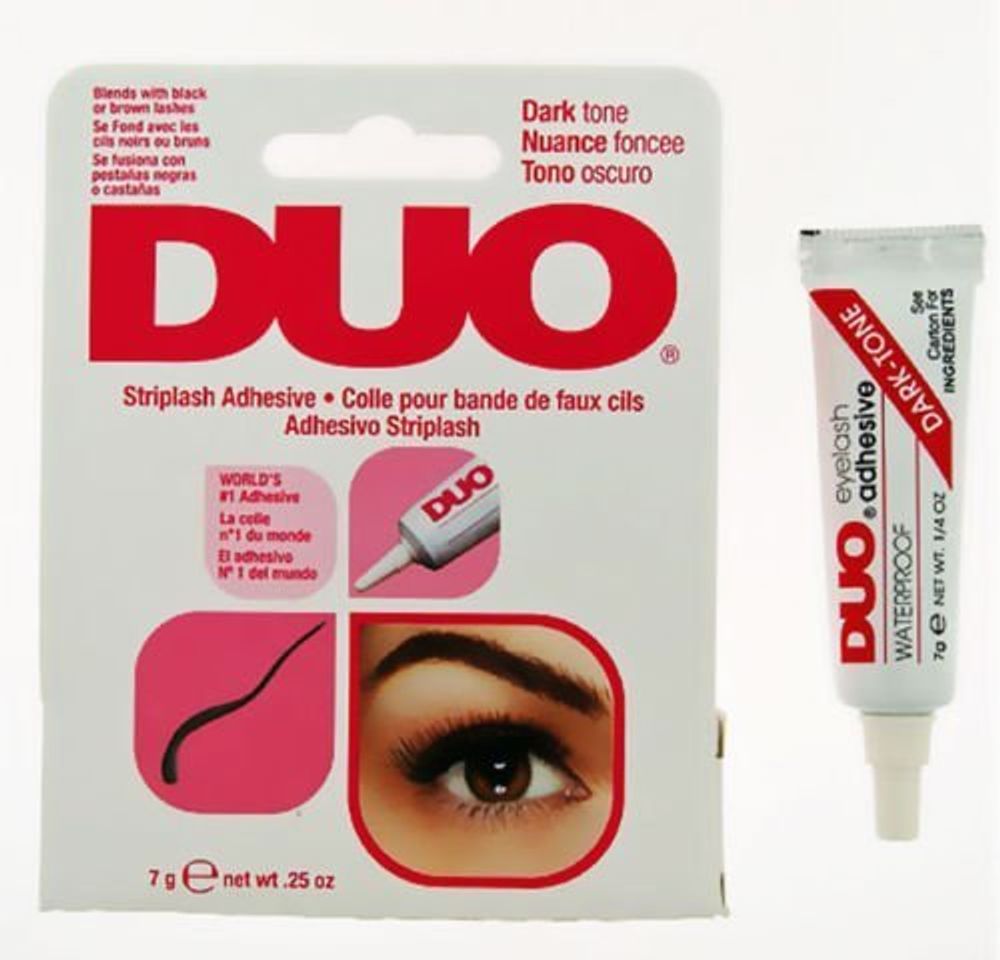 Beauty Adhesivo Duo para pestañas, resistente al agua, tono oscuro