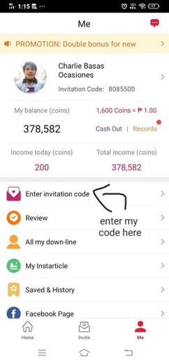 Cashzine use my referral code 8085500