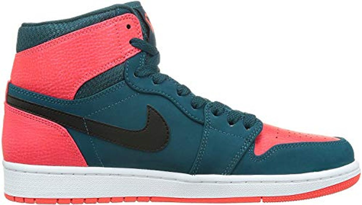 Fashion Nike Air Jordan 1 Retro High, Zapatillas de Deporte para Hombre, Verde/Negro/Rojo/Blanco