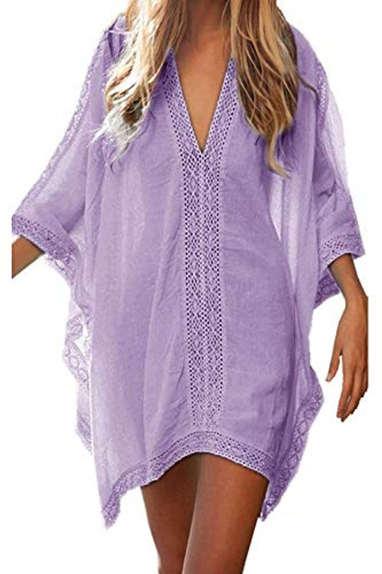 Moda Jfan Vestido Suelto de Bikini Mujer Ropa de Baño Playa Traje de