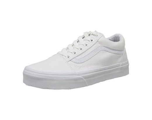 Vans Old Skool, Zapatillas Unisex Adulto, Blanco