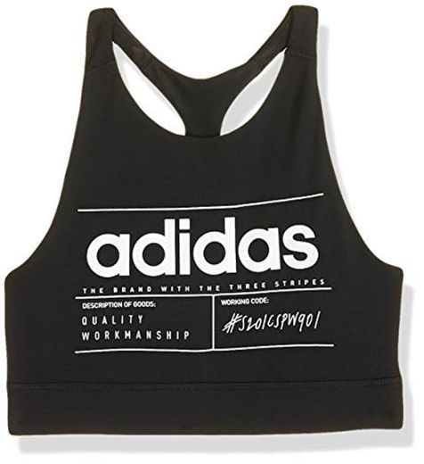 adidas W BB Bra Top Sujetador Deportivo, Mujer, Negro