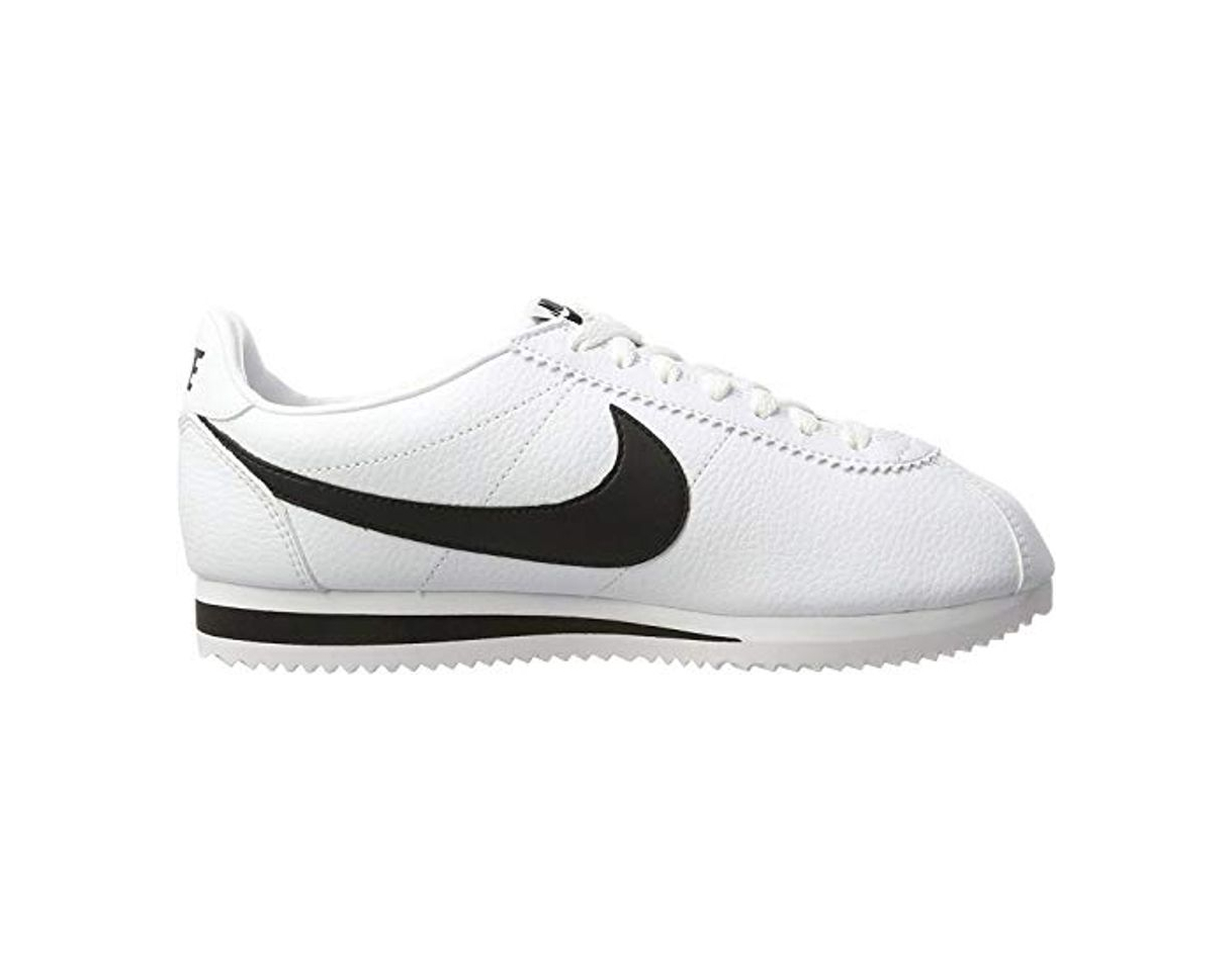 Fashion Nike Classic Cortez Leather, Zapatillas de Running Hombre, Blanco / Negro