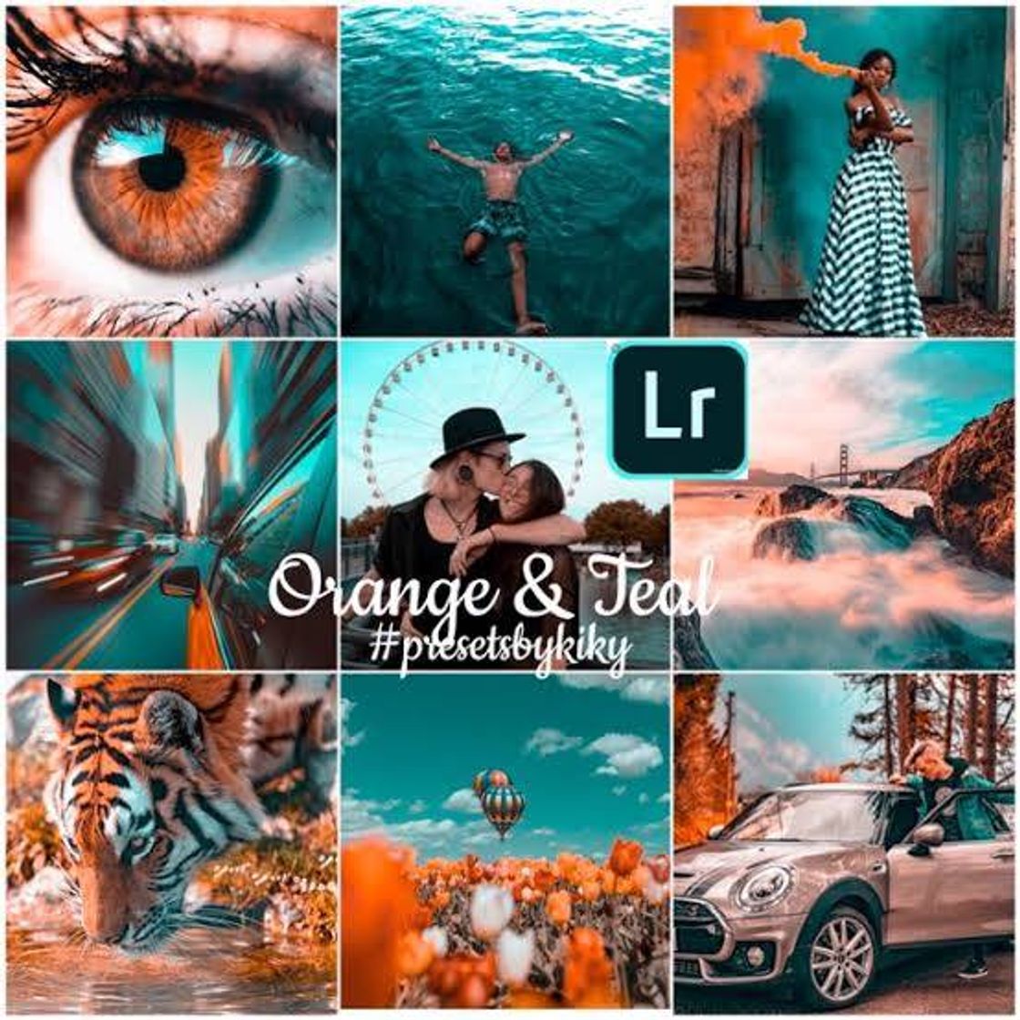 Orange and teal 