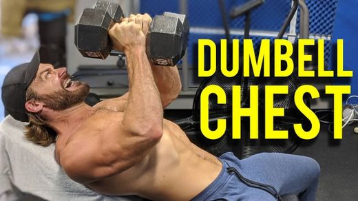 CHEST & TRICEPS - Dumbbell Only Workout - YouTube