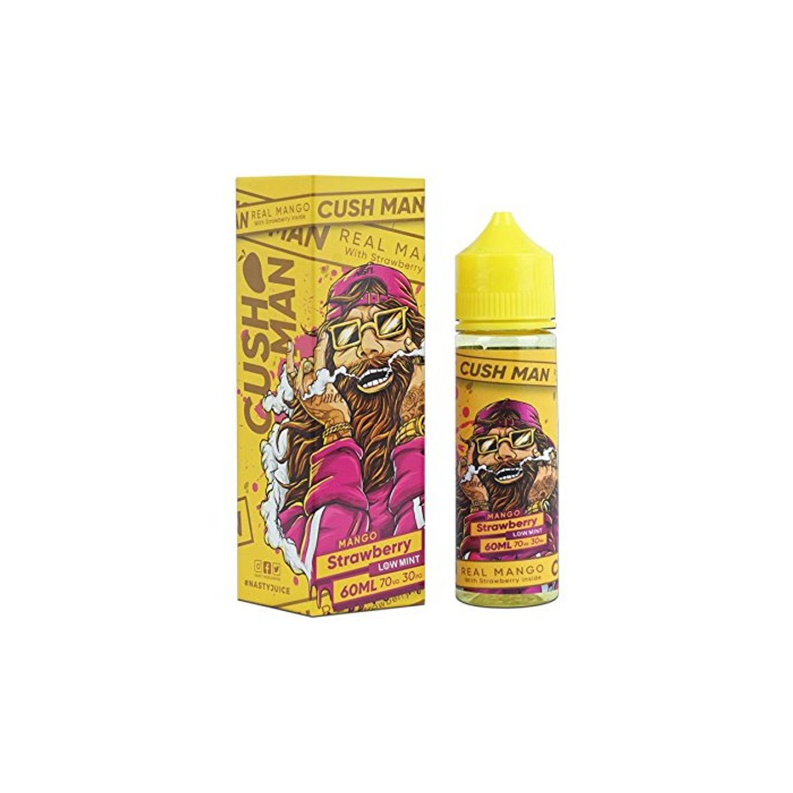 Cush Man Nasty Juice e Liquid Vape Sabores múltiples, 60ML 0MG 70VG