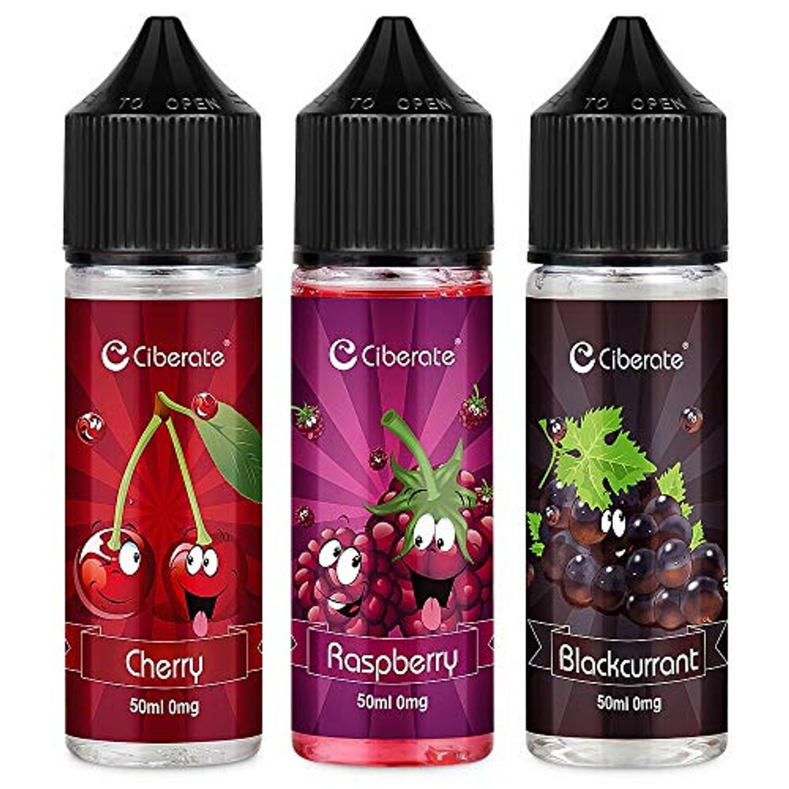 Ciberate, 3 paquetes de Multi Fruit E Liquid Vape Liquid para Vape