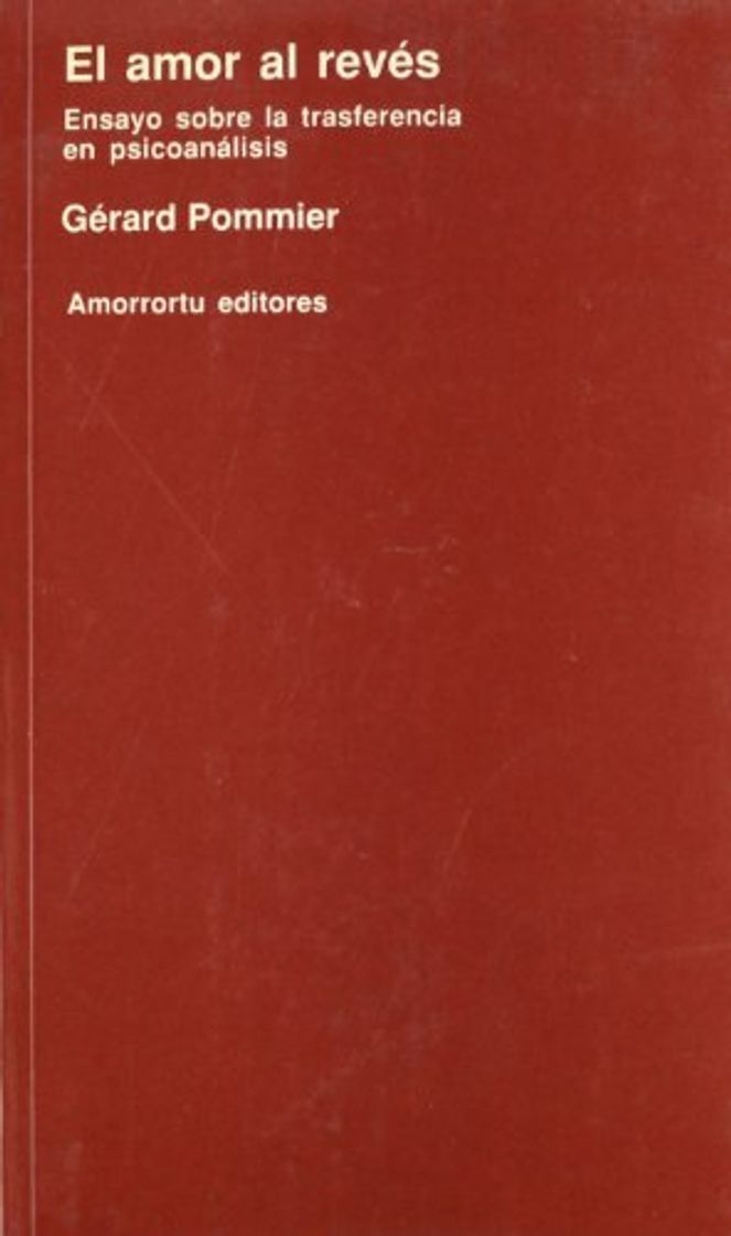 Book El amor al revés: Ensayo sobre la trasferencia en psicoanálisis