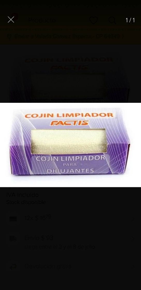 Social Cojin limpiador para dibujantes 
