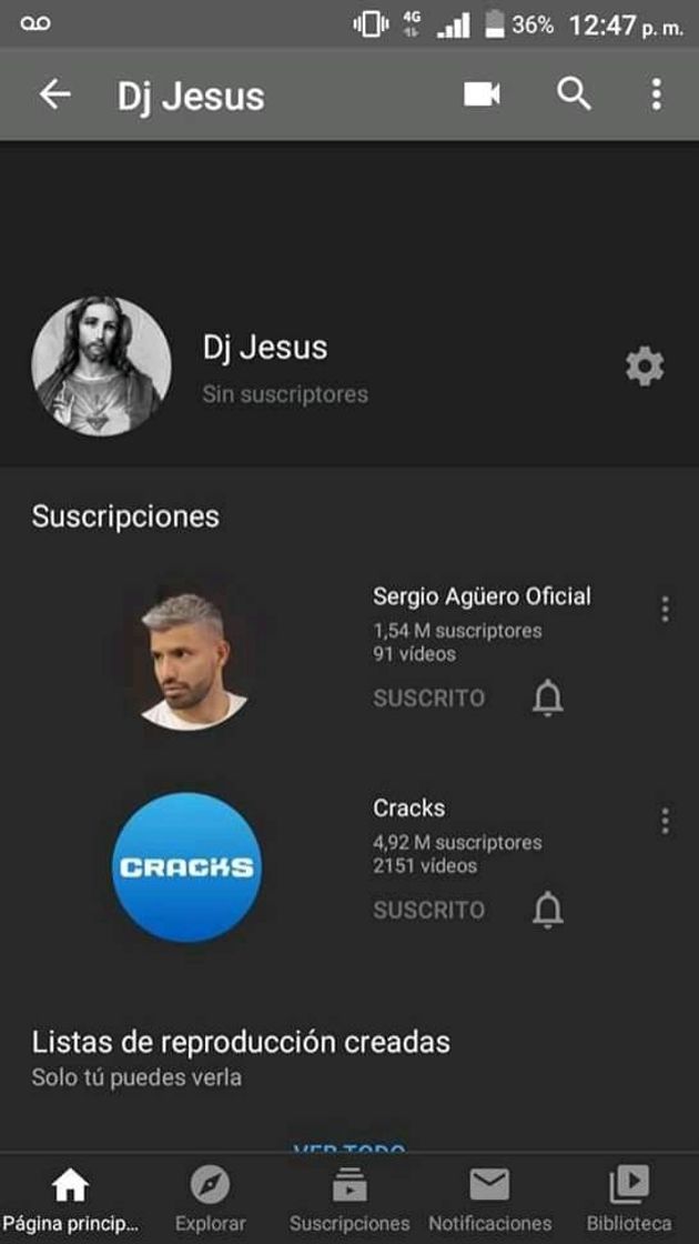 Es mi canal de Youtube 