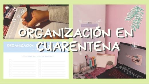COMO ORGANIZARTE EN CUARENTENA / How to organize ...