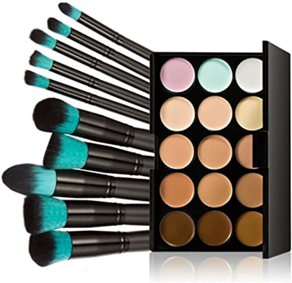 Social LEORX Face Contour Kit marcador maquillaje Kit 15 paleta crema corrector con